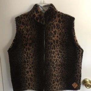 Colorado made faux leopard vest